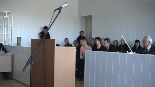 09.11.2006 (Часть 5). Видеозапись суда над руководителями Правобережного РОВД смотреть онлайн