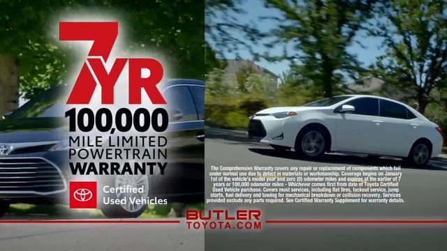 Butler Toyota Certified Used Vehicles