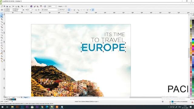 How to Design Travel Banner/Tourism Banner in Corel Draw & Photoshop ? смотреть онлайн