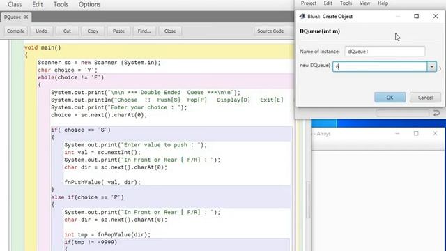 Java Concept of Stack & Queue - Program of Double Ended Queue смотреть онлайн