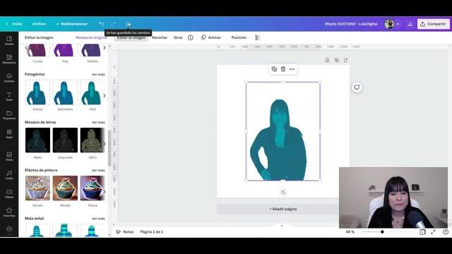Efecto DUOTONE en CANVA ? Aprende a usar el Filtro con solo 2 CLICS смотреть онлайн