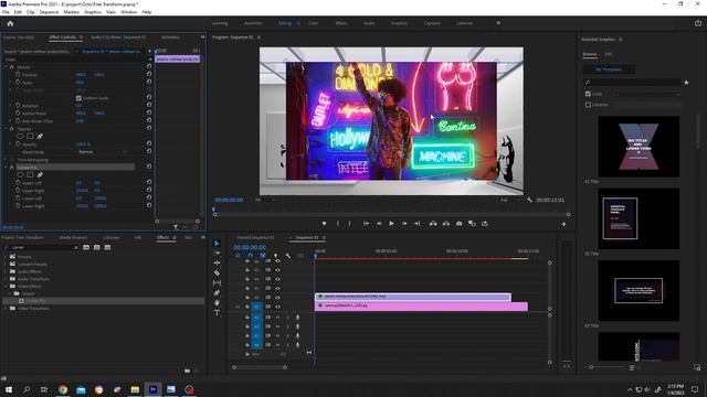 How to Free Transform Video | Adobe Premiere Pro Tutorial смотреть онлайн