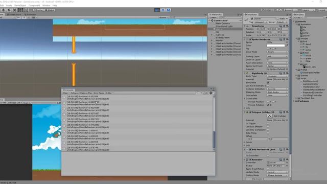 9.Unity Android Game Development-Creating a Dynamic obstacle for a Game смотреть онлайн