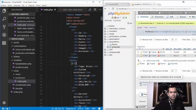 03.3 Creando controlador y vista para productos - Listando (Proyecto MVC PHP) смотреть онлайн