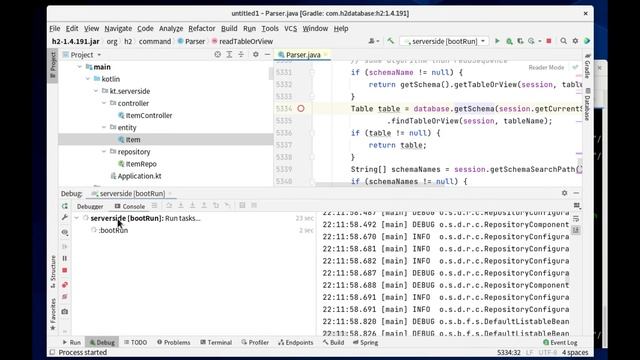 Kotlin SpringBoot Table items not found смотреть онлайн