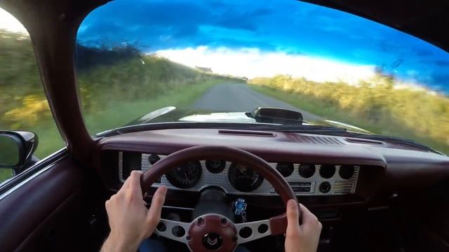 1973 Pontiac Firebird Trans Am 455 7.5 V8 - POV TEST DRIVE смотреть онлайн