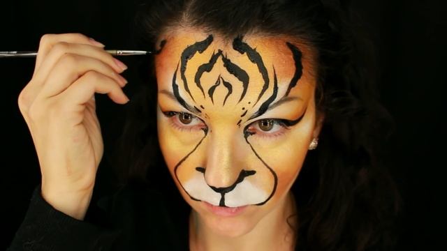 Tiger — Makeup & Face Painting Tutorial смотреть онлайн