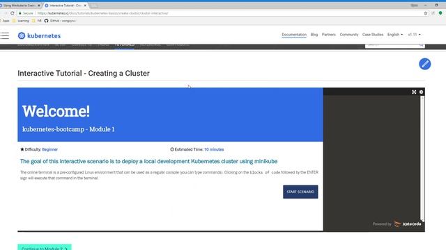 01 Using Minikube to Create a Cluster смотреть онлайн
