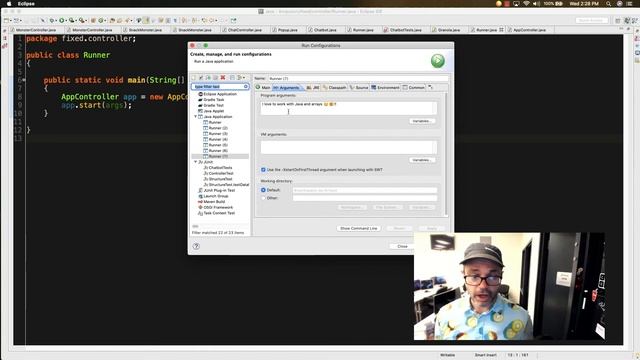 Demo using the args array parameter from PSVM main смотреть онлайн