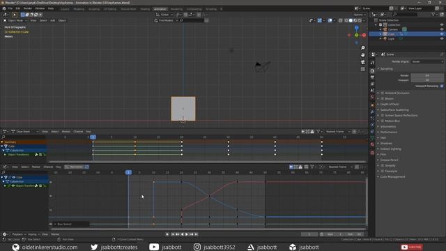 How to use keyframes for animation in Blender [2.83] смотреть онлайн