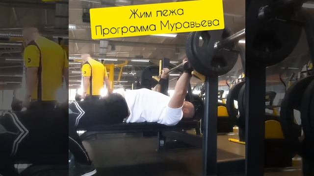 Жим лежа. Программа Муравьева первая тренировка. смотреть онлайн