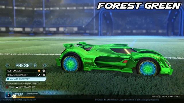 Rocket League Trading - ALL PAINTED CENTIO V17s Showcase! - Overdrive Crate Items (White & Crimson)