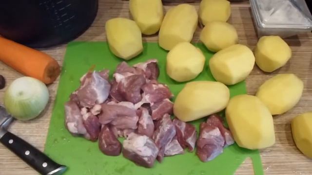 Для ленивых картошка с мясом в мультиварке смотреть онлайн