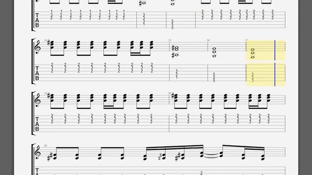 Aerosmith   Livin' On The Edge Rhytm Guitar Tablature