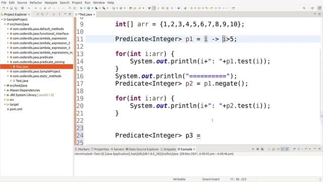 10 Predicate Chaining In Java 8 смотреть онлайн
