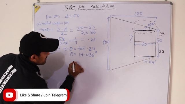 How To Calculate Taper Dia || Taper Dia Calculation || Taper Dia Calculation Formula CNC PROGRAMMIN смотреть онлайн