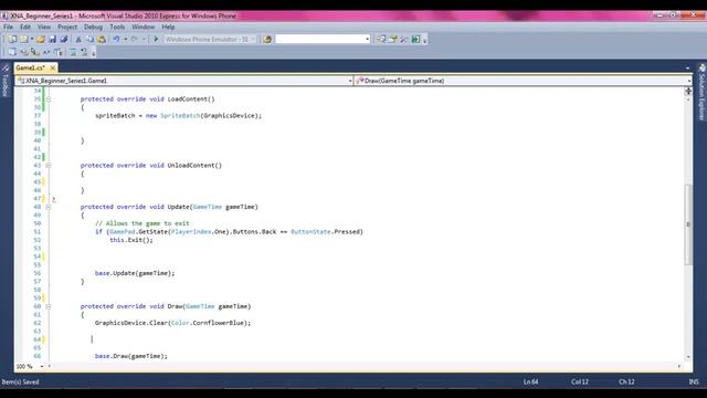 XNA Lesson 1: Beginner XNA смотреть онлайн
