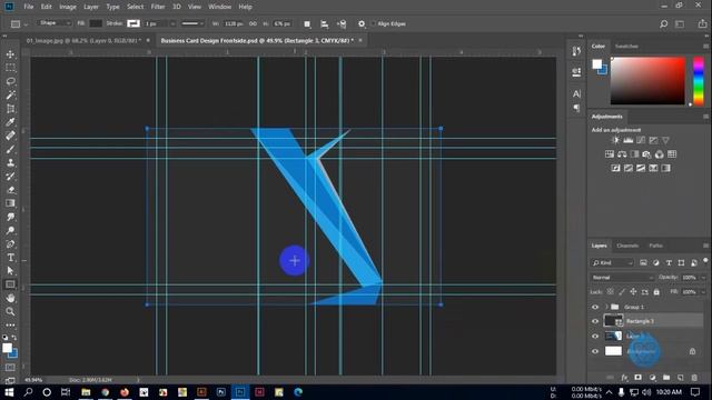 Professional Business card or visiting card tutorial with adobe Photoshop cc for beginner смотреть онлайн