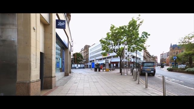 SHEFFIELD CITY TOUR | Fitzalan Square to Sheffield Town Hall in 4k смотреть онлайн