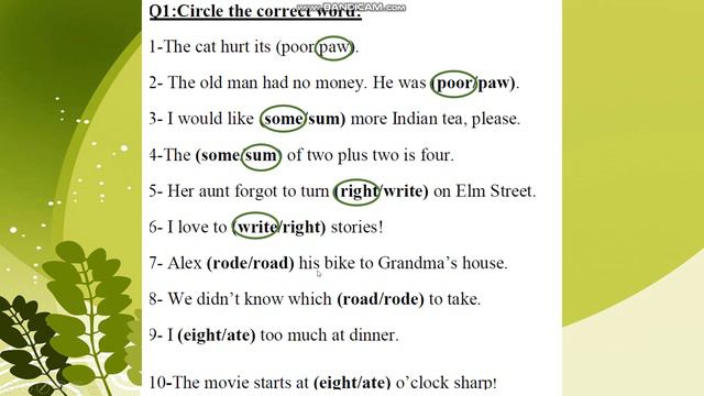 English World 6 / Unit 4 / Booklet exercises ( Synonyms & Homophones ) смотреть онлайн