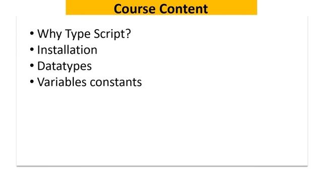 1 TS Course Overview смотреть онлайн
