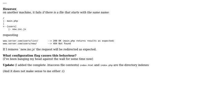 DevOps & SysAdmins: apache mod_rewrite fails when file by same name exists смотреть онлайн