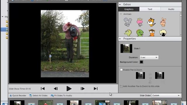 Learn how to use Photoshop Elements 11 - Part 23 - How to customize a slideshow in Photoshop смотреть онлайн