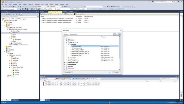 3/4 CMMT-AS EtherCAT With Beckhoff TwinCAT 3: Setting Up Festo Library