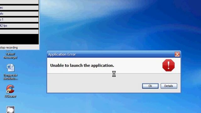 unable to launch application error смотреть онлайн