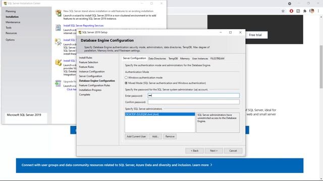 Install Sql Server 2019 & SSMS Sql Server Management Studio 18.10 | Step by step download & install смотреть онлайн