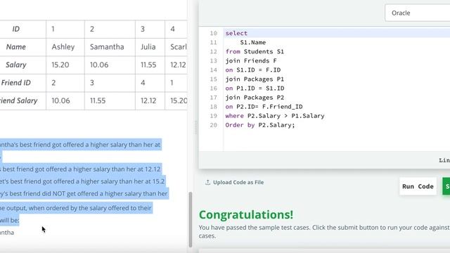 Oracle | SQL Query Challenge - 2 #oracle смотреть онлайн