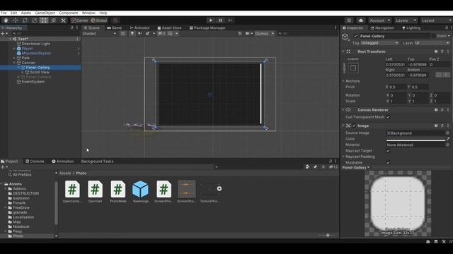 Как сделать фото-камеру и галерею снимков в Unity | Создание игры самостоятельно смотреть онлайн