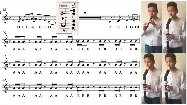 [RECORDER] Music sheet "K.K.House" Animal Crossing Soprano Bass played by CorderLeeCorder смотреть онлайн