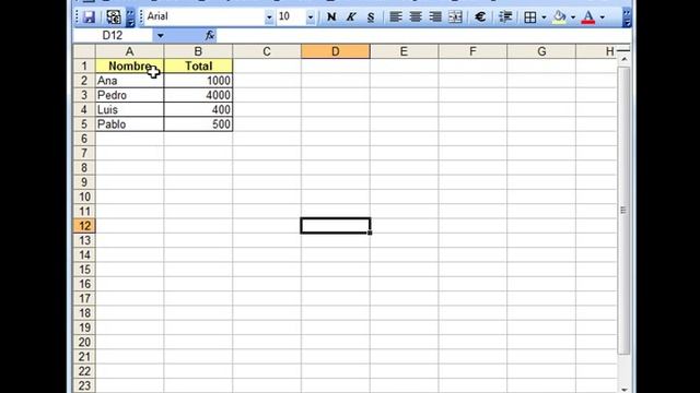 Excel 2003 Protección: proteger una columna y el resto de la hoja abierta смотреть онлайн