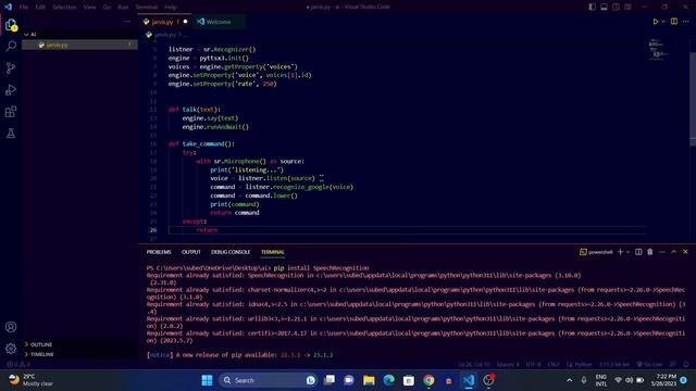 Creating Jarvis using Python - Part 2: Speech Recognition and Interactive Responses смотреть онлайн