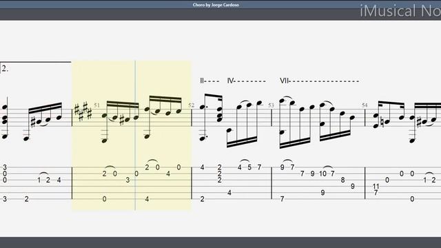Guitar TAB - Jorge Cardoso : Choro | Tutorial Sheet Lesson #iMn смотреть онлайн