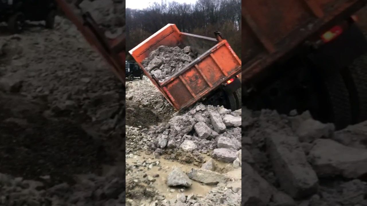 Всё писец, Водила встрял на бабки, КамАЗ в утиль #automobile #камаз #камаз65115 #техникассср смотреть онлайн