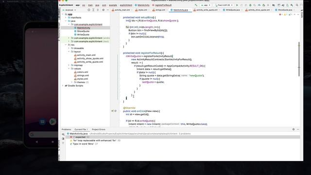 Android - Explicit Intent смотреть онлайн