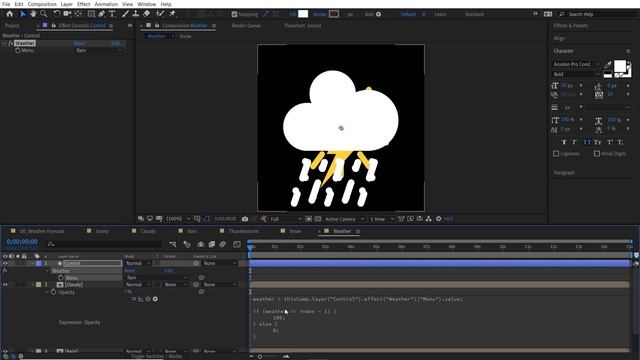 How to Create a Weekly Weather Forecast Animation in After Effects смотреть онлайн