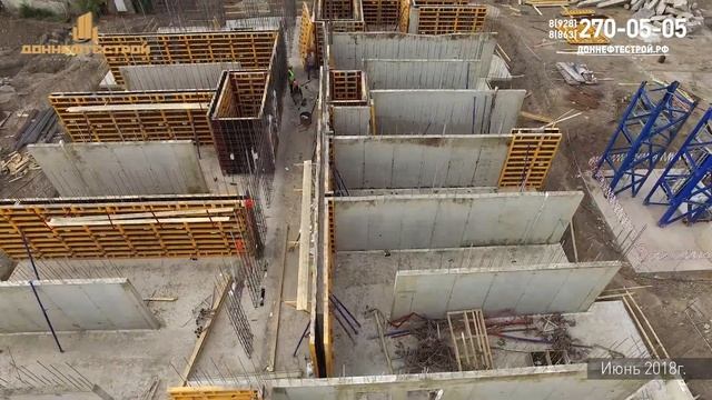 Ход строительства ЖК "Звезда Столицы" за Июнь 2018 года смотреть онлайн