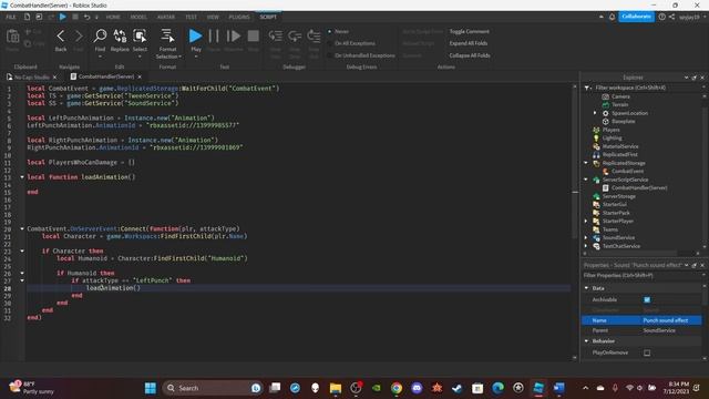 How to make a Basic Combat System in Roblox! (Roblox Studio Scripting Tutorial 2023) смотреть онлайн
