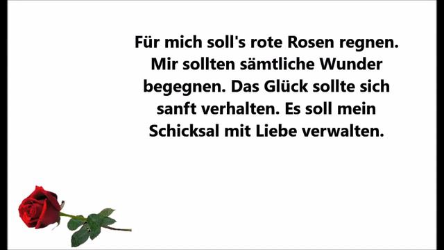 Hildegard Knef Für mich soll's Rote Rosen regnen Lyrics смотреть онлайн