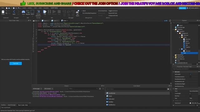 ROBLOX Studio | HOW TO MAKE A QUEST SYSTEM смотреть онлайн