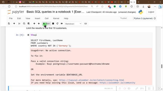 Usage Error: Cell magic %%sql not found - FIXED! смотреть онлайн
