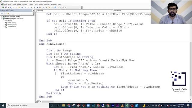 Class 9 MS Excel/VBA Find Next | Dynamic Arrays | Urdu/Hindi смотреть онлайн