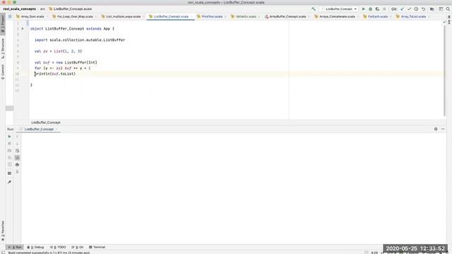 Scala - scala.collection.mutable.ListBuffer смотреть онлайн