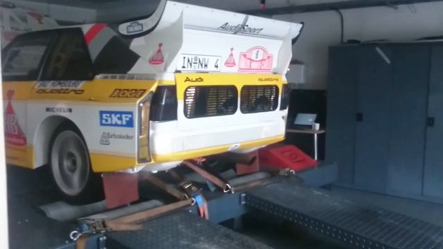 Audi Sport Quattro S1 E2 replica 2.2 turbo 1986 dyno run at Powerbyte Finland смотреть онлайн