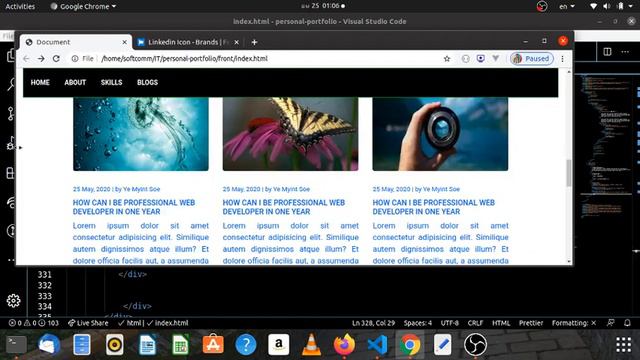 10. Adding social media link and finish index page - Myanmar Programming Tutorials смотреть онлайн