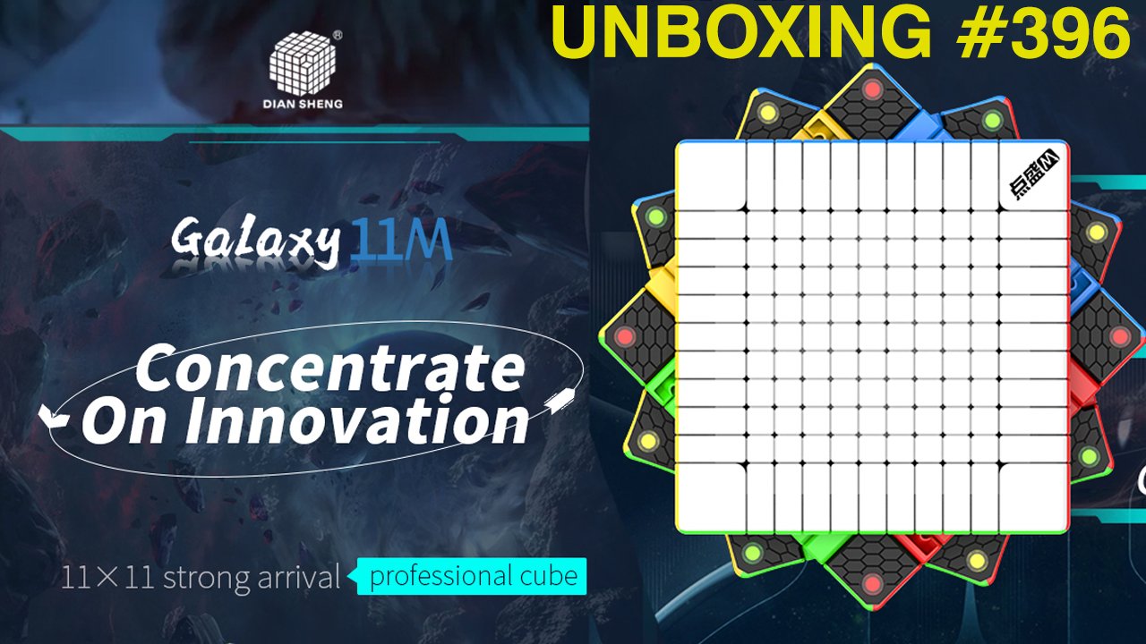 Unboxing №396 DianSheng Galaxy 11M | Первый магнитный кубик Рубика 11х11 смотреть онлайн