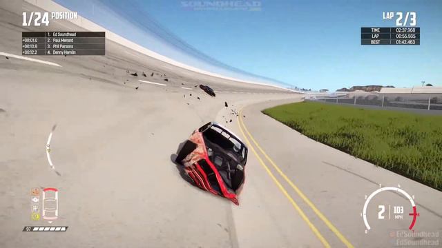 Ultimate Talladega Destruction! | Wreckfest | NASCAR Legends | Best Of Soundhead Entertainment смотреть онлайн